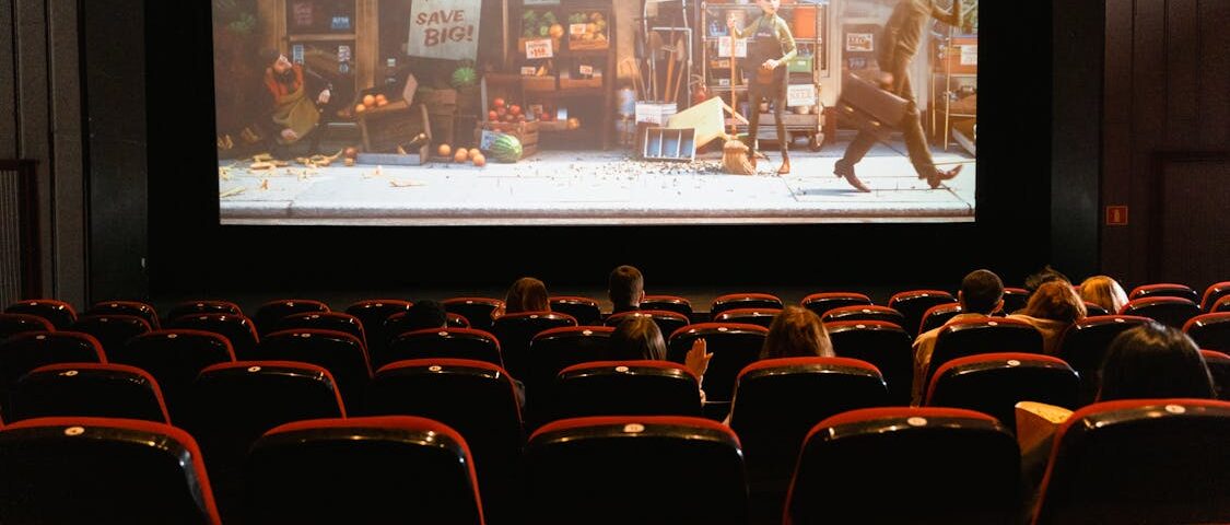 Bioscoopzaal tijdens een filmfestival